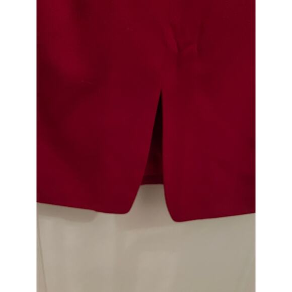 Badgley Mischka Women's Vintage Burgundy Black 100% Wool Dress Size 10 Designer - Picture 7 of 10